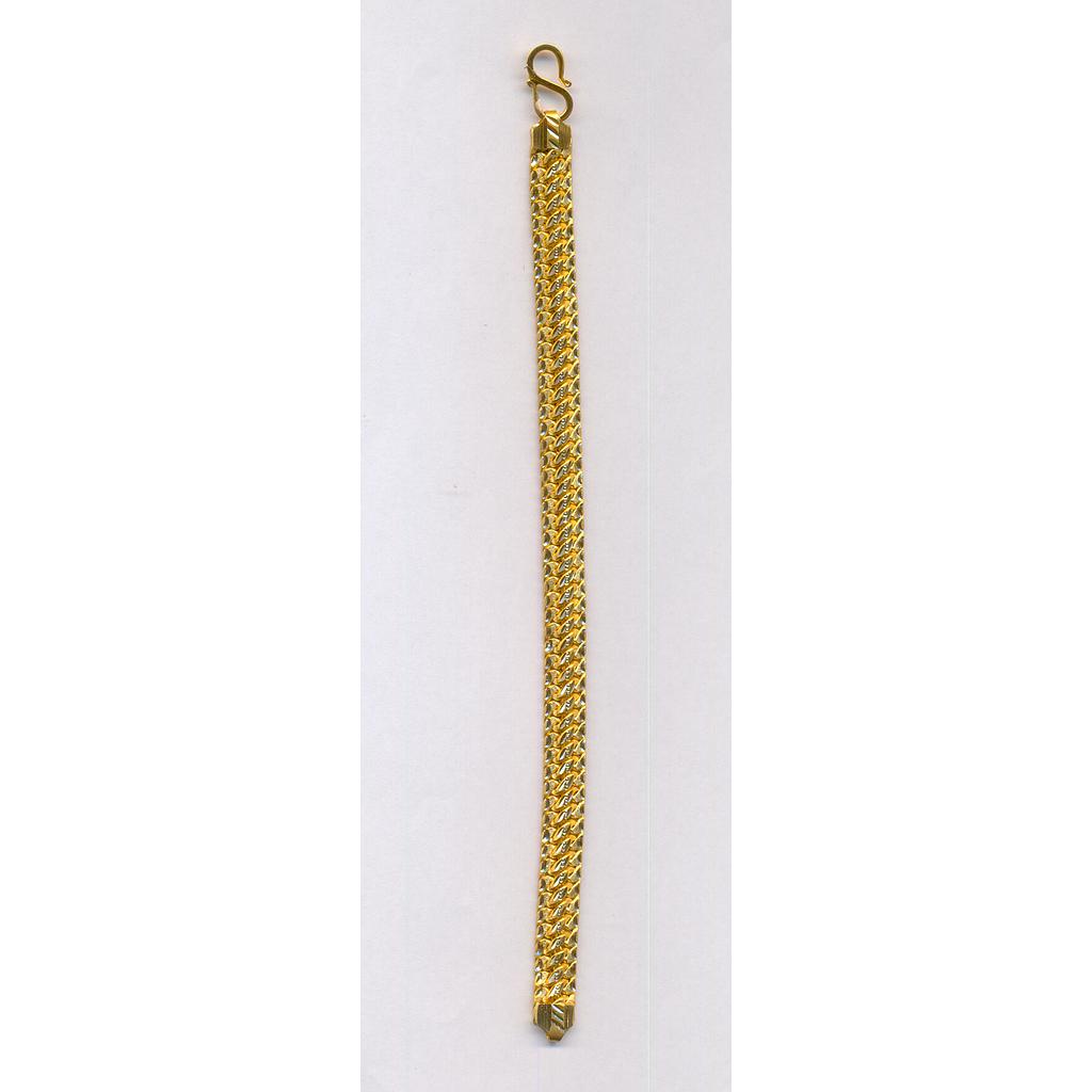 GOLD BRACELET GENTS PLAIN FANCY