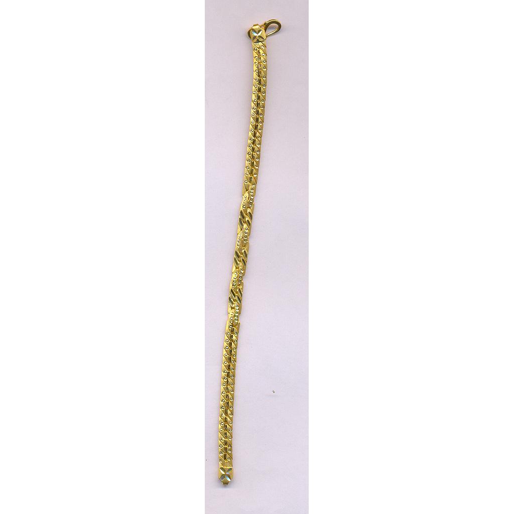 GOLD BRACELET GENTS PLAIN FANCY