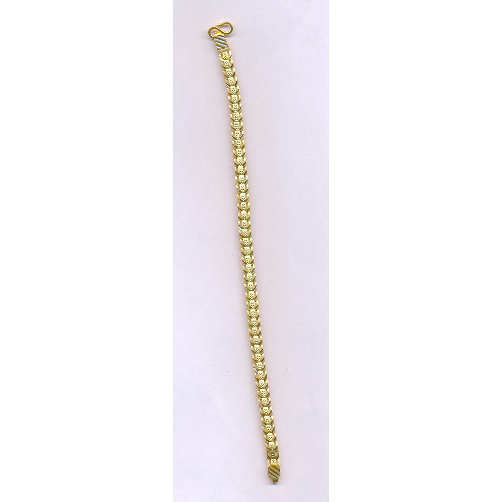 GOLD BRACELET GENTS PLAIN FANCY