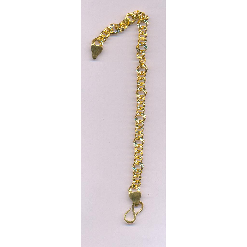 GOLD BRACELET GENTS PLAIN FANCY
