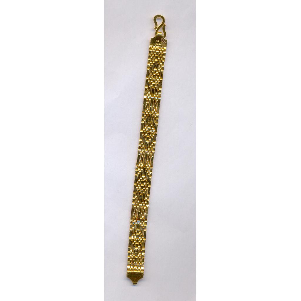 GOLD BRACELET GENTS PLAIN FANCY