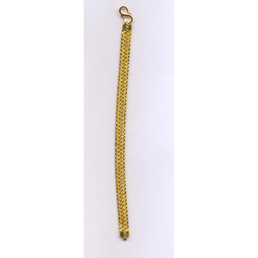 GOLD BRACELET GENTS PLAIN FANCY