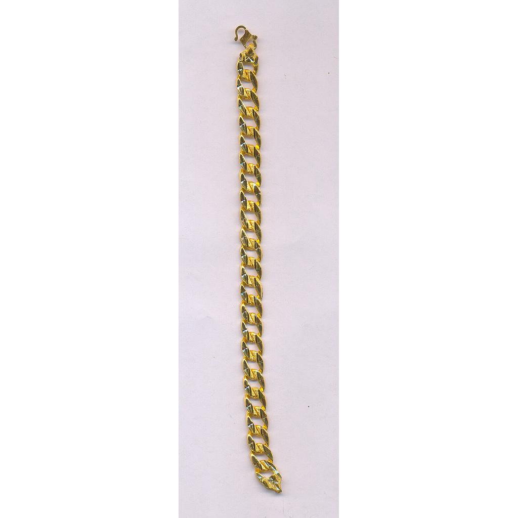 GOLD BRACELET GENTS PLAIN FANCY
