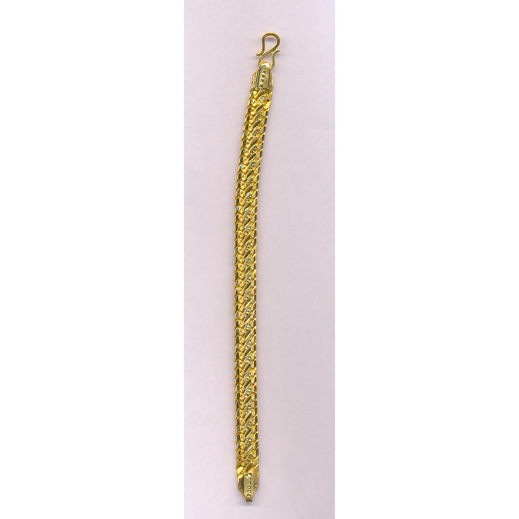 GOLD BRACELET GENTS PLAIN FANCY