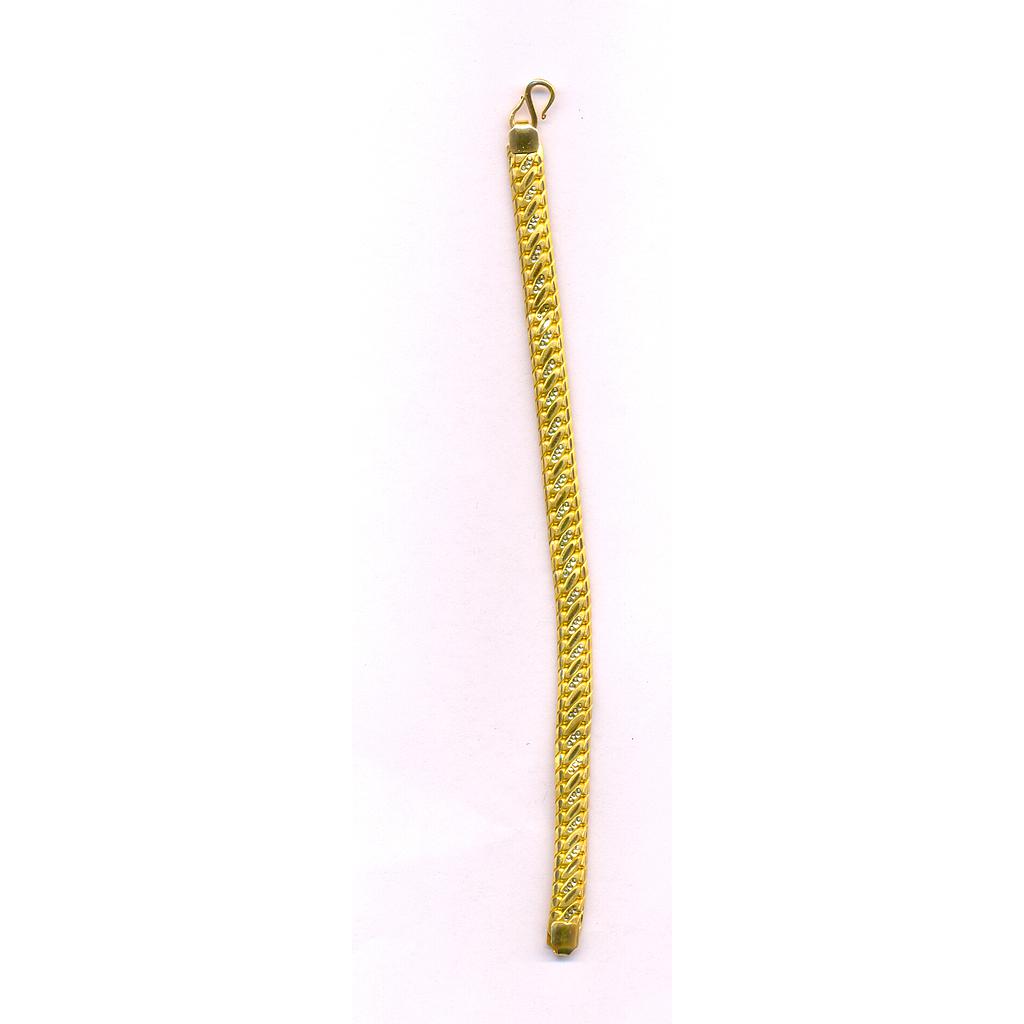 GOLD BRACELET GENTS PLAIN FANCY