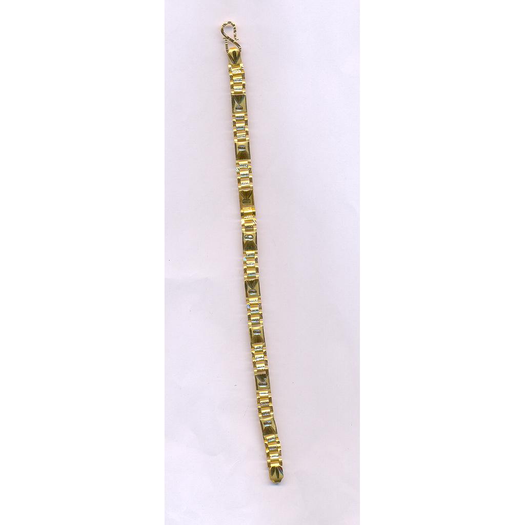 GOLD BRACELET GENTS PLAIN FANCY