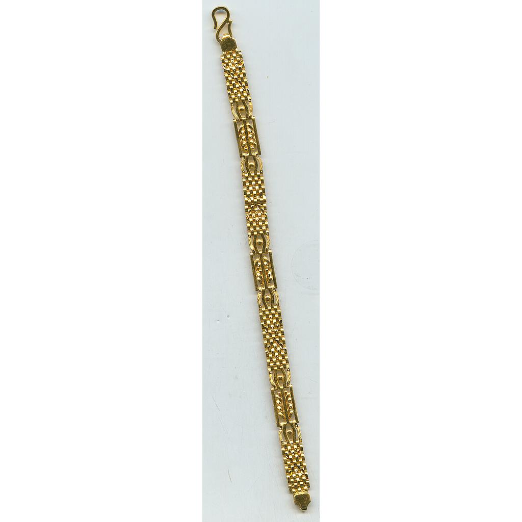 GOLD BRACELET GENTS PLAIN FANCY