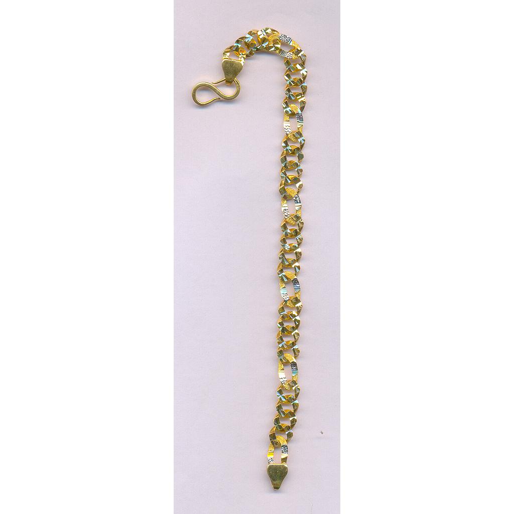 GOLD BRACELET GENTS PLAIN FANCY