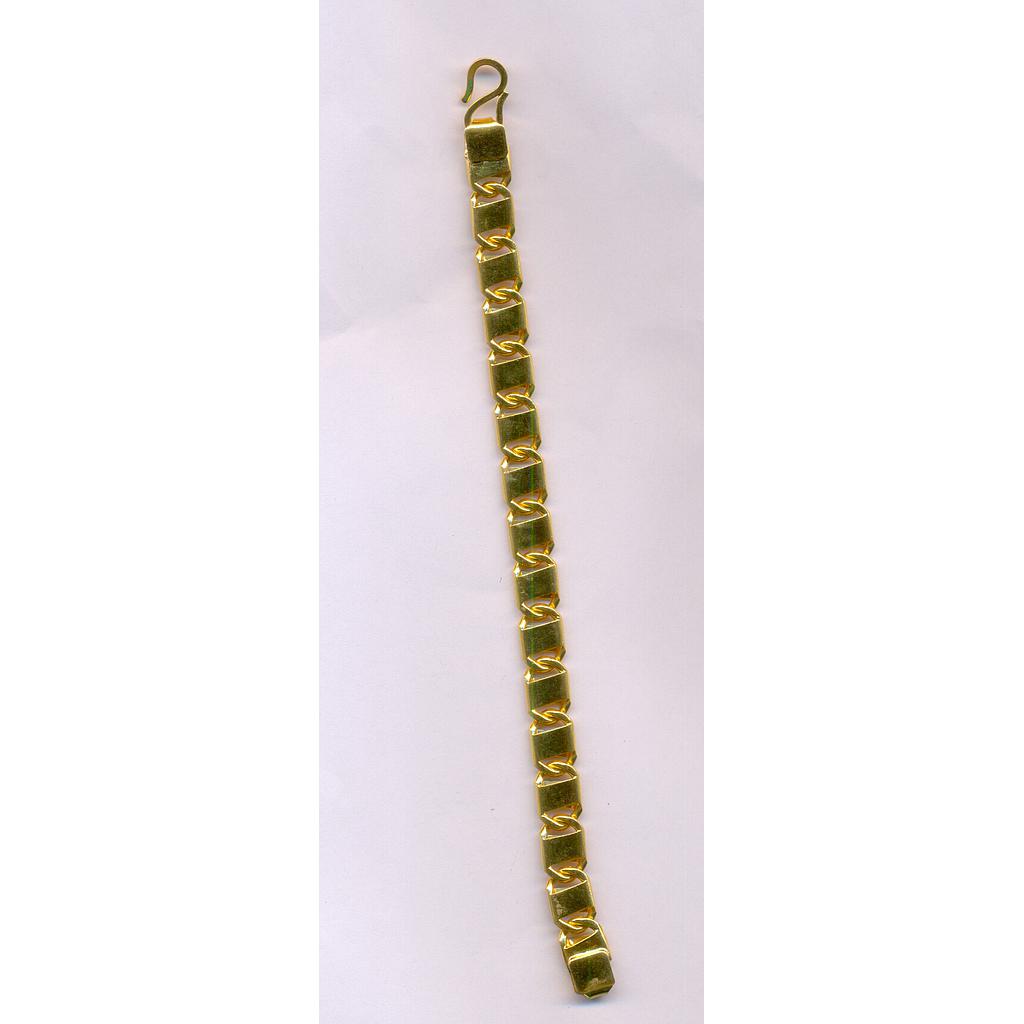 GOLD BRACELET GENTS PLAIN FANCY