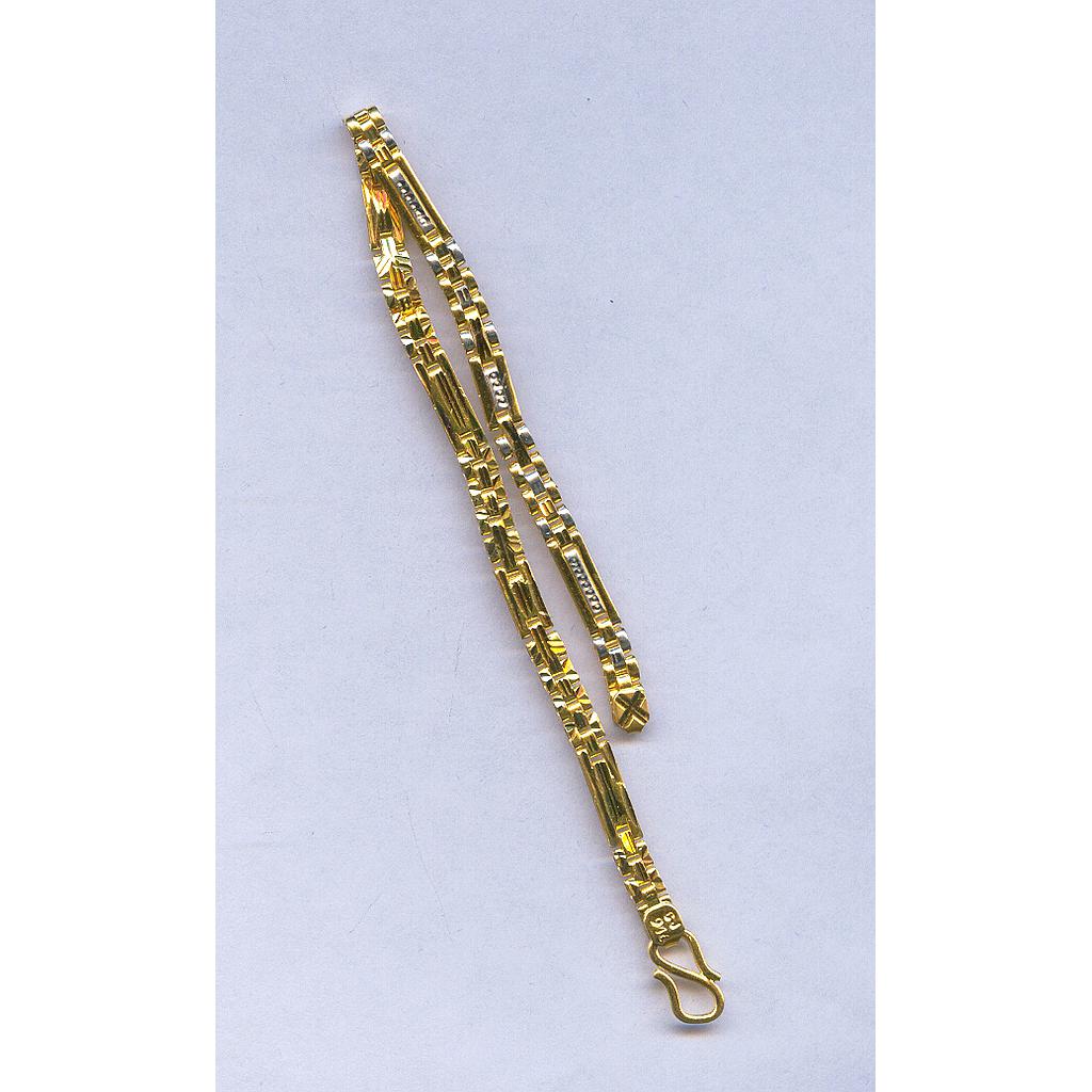 GOLD BRACELET GENTS PLAIN FANCY