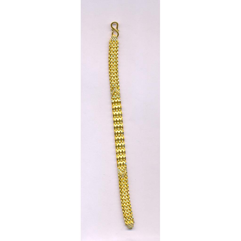 GOLD BRACELET GENTS PLAIN FANCY