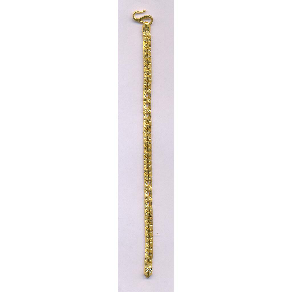 GOLD BRACELET GENTS PLAIN FANCY