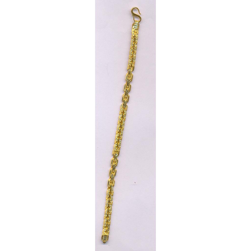 GOLD BRACELET GENTS PLAIN FANCY