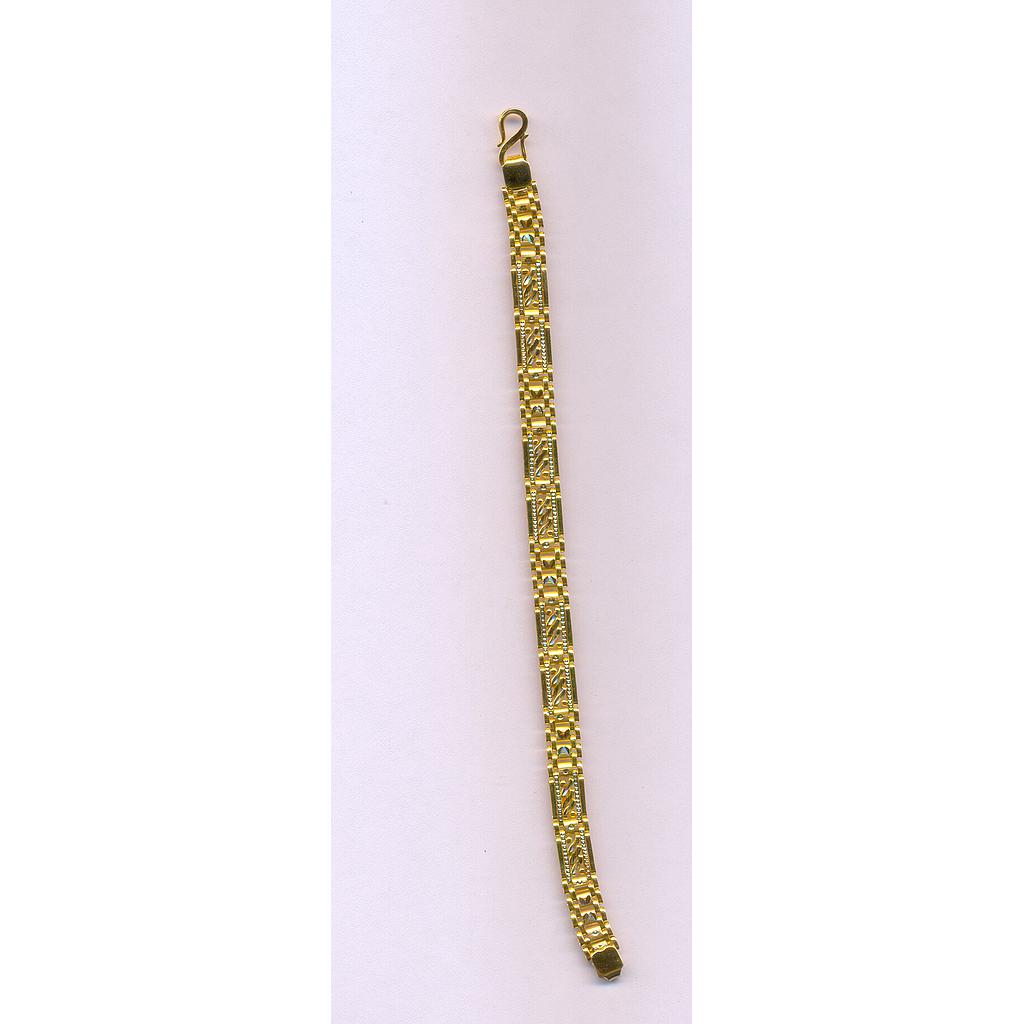 GOLD BRACELET GENTS PLAIN FANCY