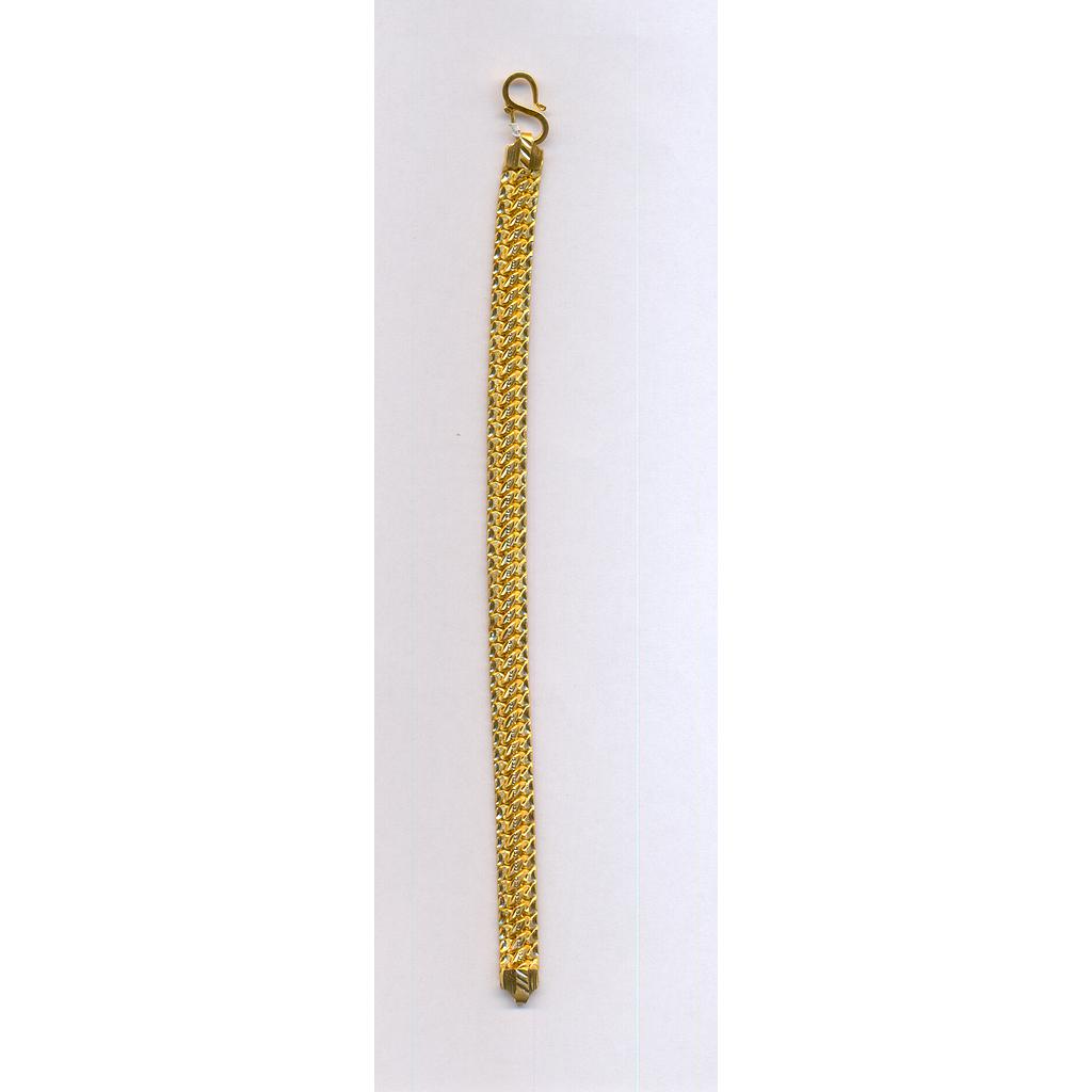 GOLD BRACELET GENTS PLAIN FANCY