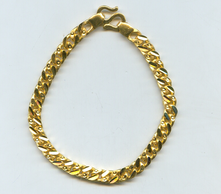 GOLD BRACELET GENTS PLAIN GENERAL