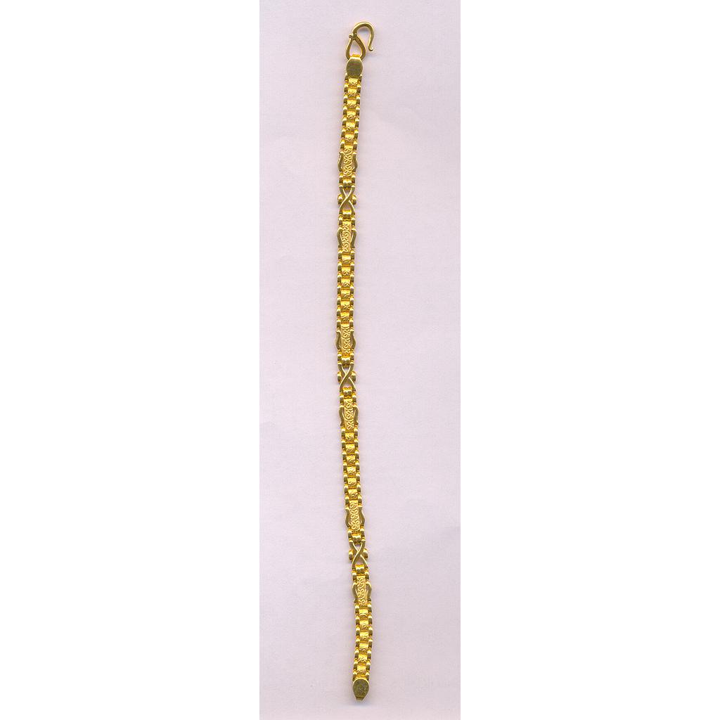 GOLD BRACELET LADIES PLAIN FANCY