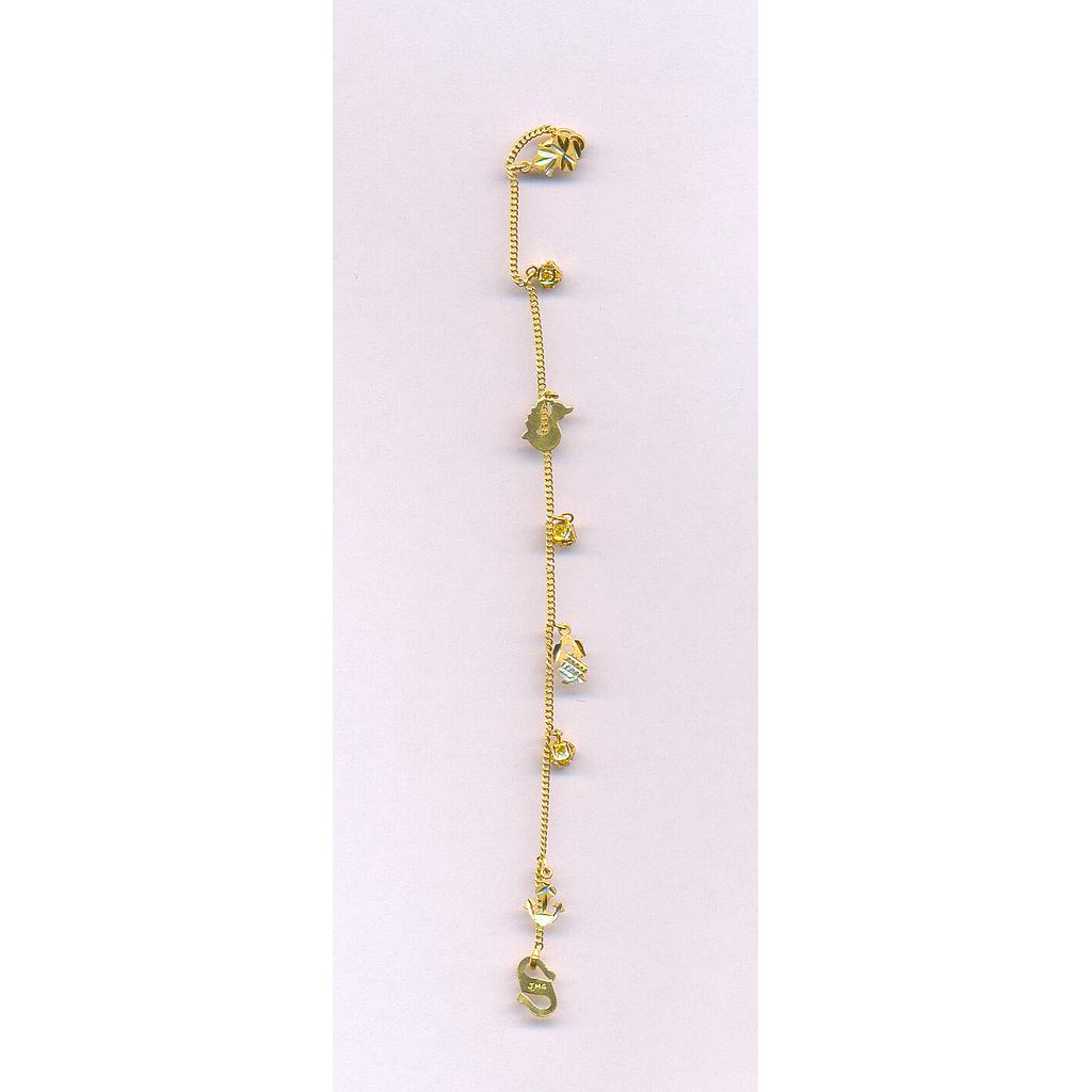 GOLD BRACELET LADIES PLAIN FANCY