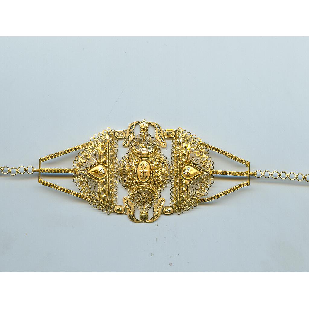 GOLD BRACELET LADIES PLAIN FANCY