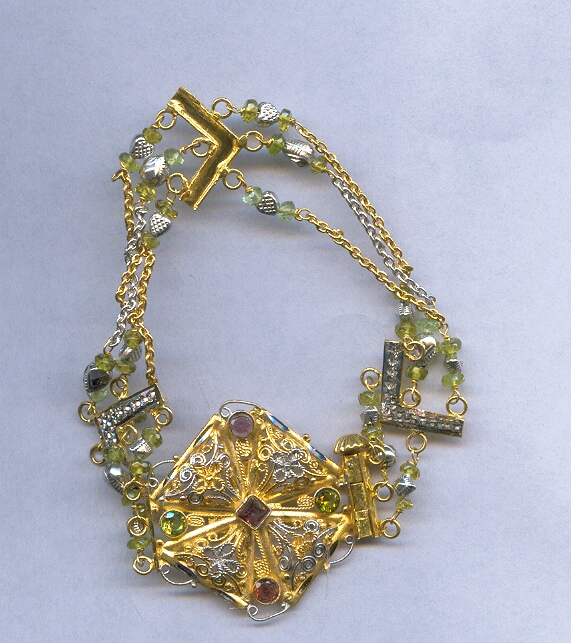 GOLD BRACELET LADIES PLAIN FANCY