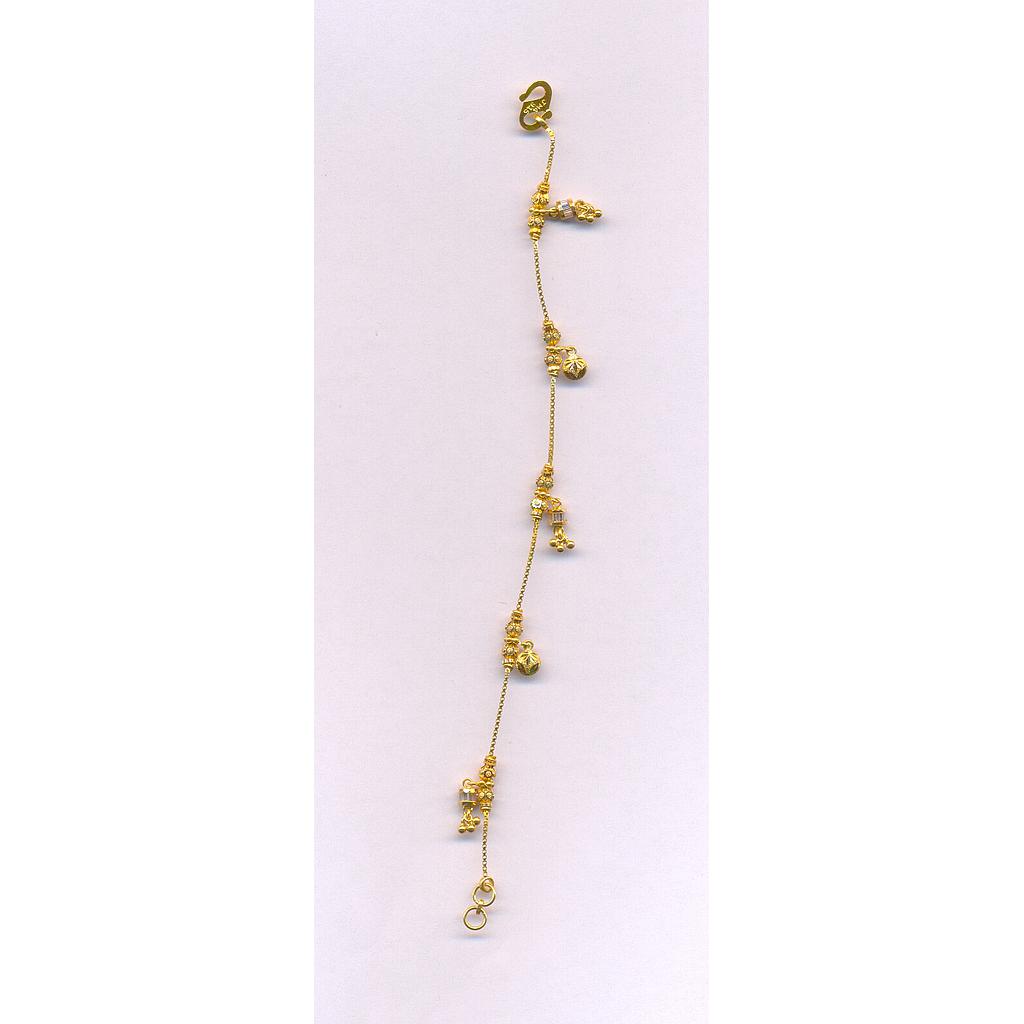 GOLD BRACELET LADIES PLAIN FANCY