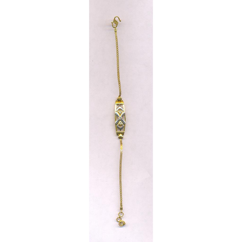 GOLD BRACELET LADIES PLAIN FANCY