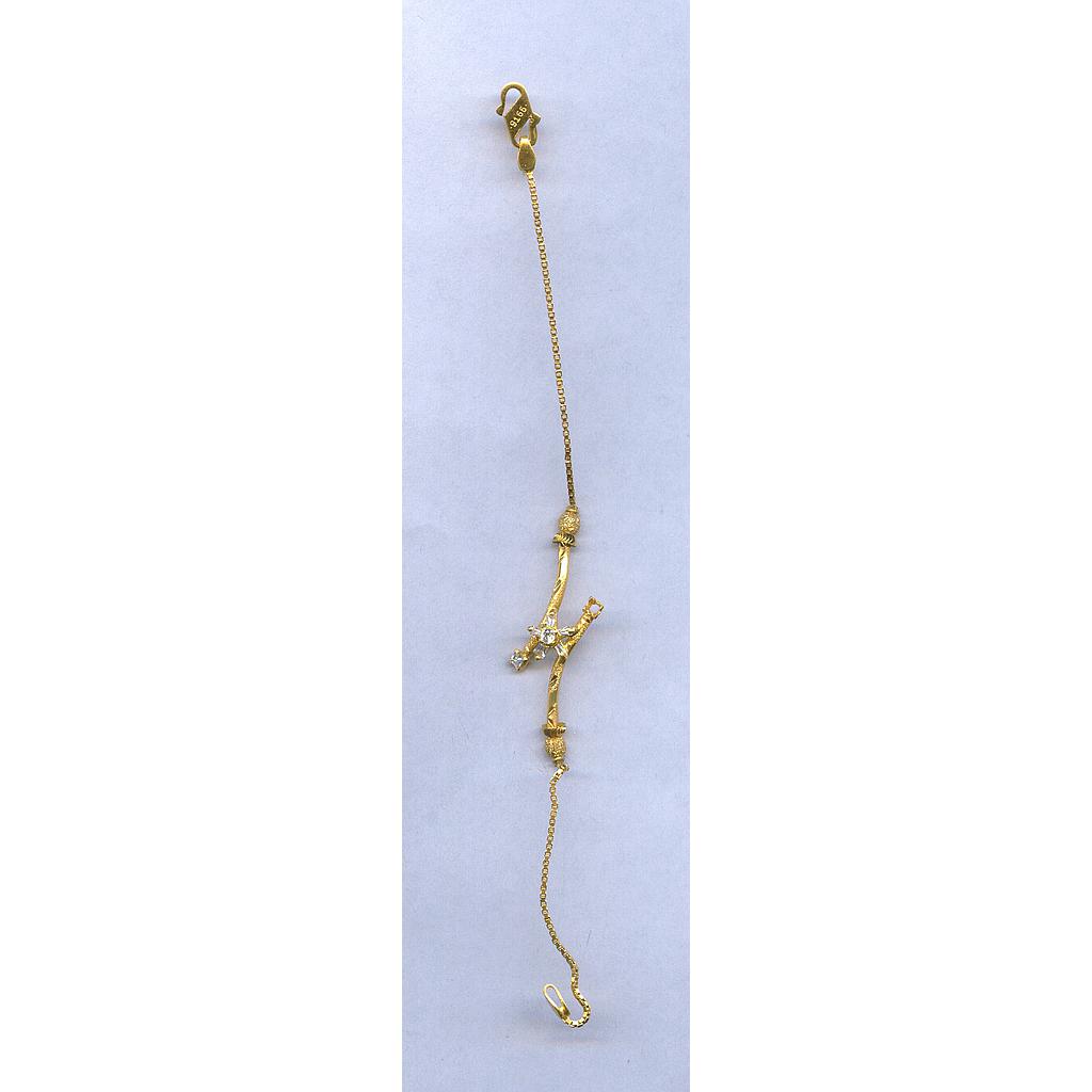 GOLD BRACELET LADIES PLAIN FANCY