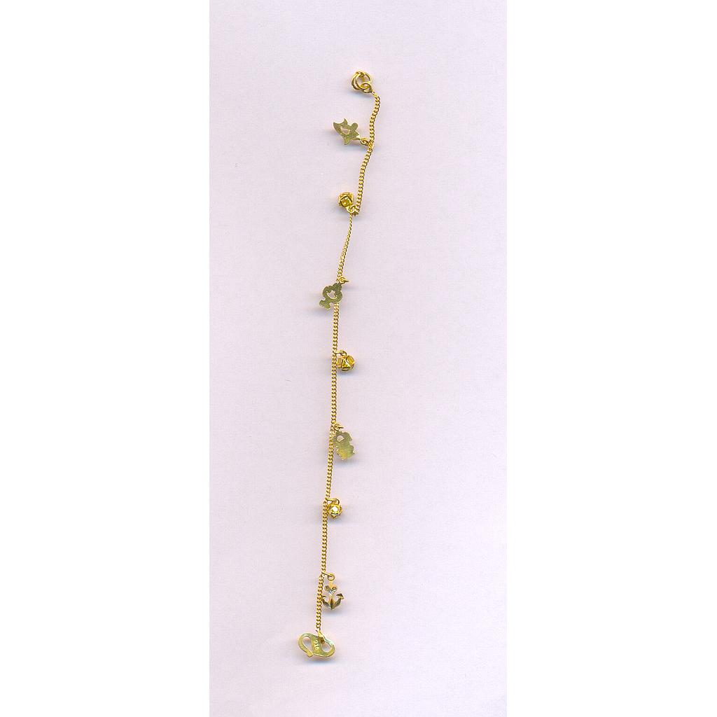GOLD BRACELET LADIES PLAIN FANCY