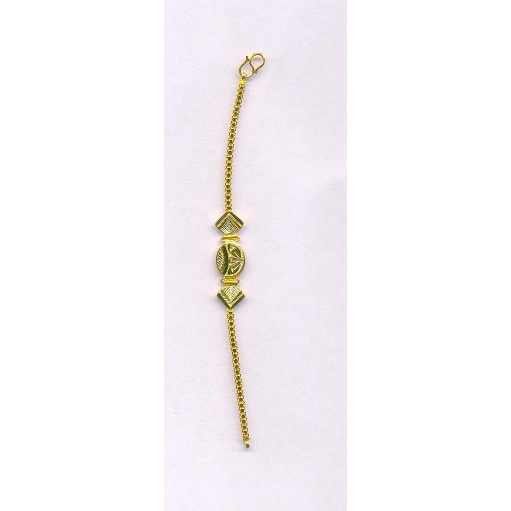GOLD BRACELET LADIES PLAIN FANCY