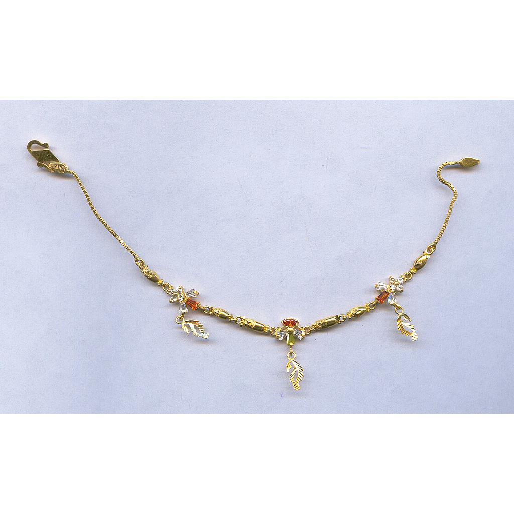 GOLD BRACELET LADIES PLAIN FANCY