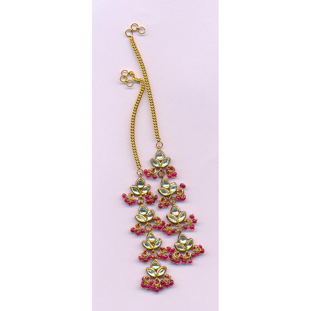 GOLD EARCHAIN KUNDAN