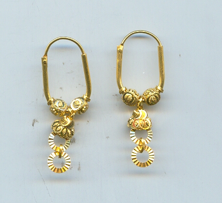 GOLD EARRING CASTING EXCLUSIVE