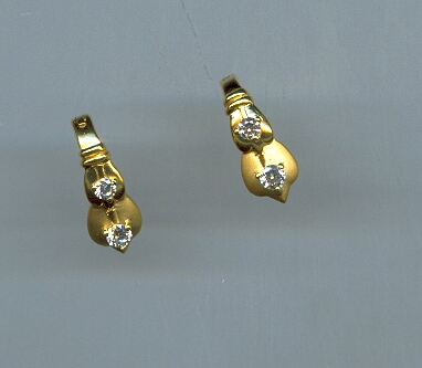 GOLD EARRING DESIGNER EXCLUSIVE