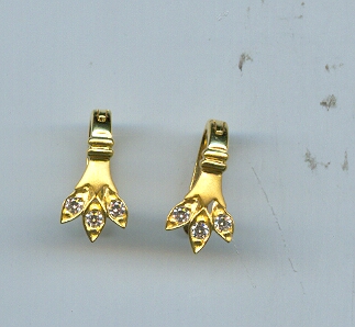 GOLD EARRING DESIGNER EXCLUSIVE