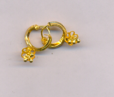 GOLD EARRING PLAIN EXCLUSIVE