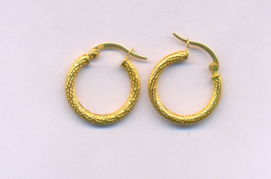 GOLD EARRING PLAIN EXCLUSIVE