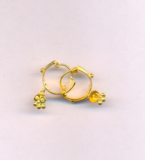 GOLD EARRING PLAIN EXCLUSIVE