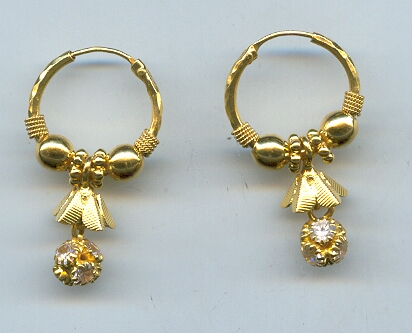 GOLD EARRING PLAIN EXCLUSIVE