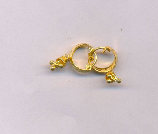 GOLD EARRING PLAIN EXCLUSIVE
