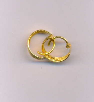 GOLD EARRING PLAIN EXCLUSIVE