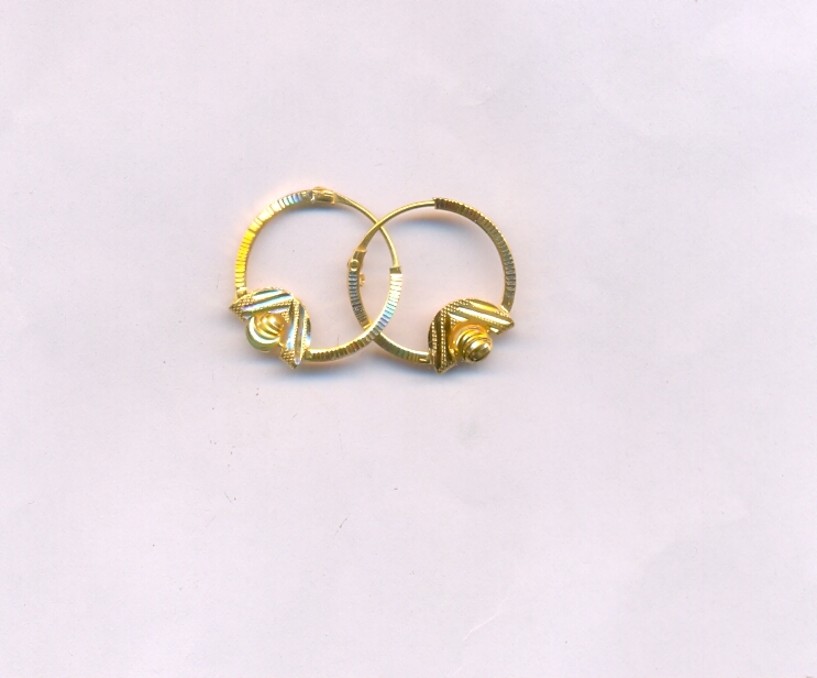GOLD EARRING PLAIN EXCLUSIVE