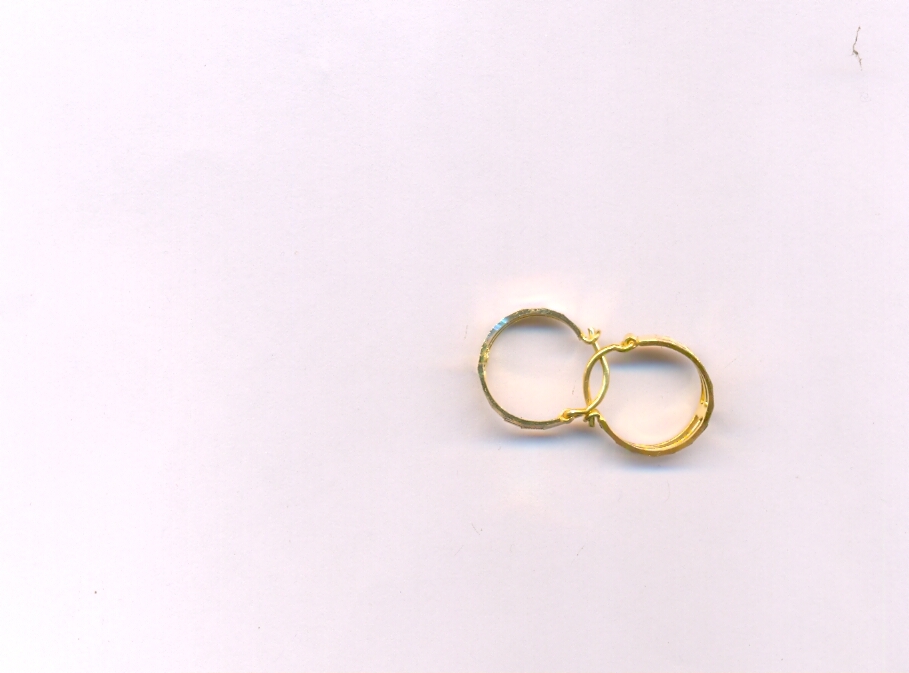 GOLD EARRING PLAIN EXCLUSIVE