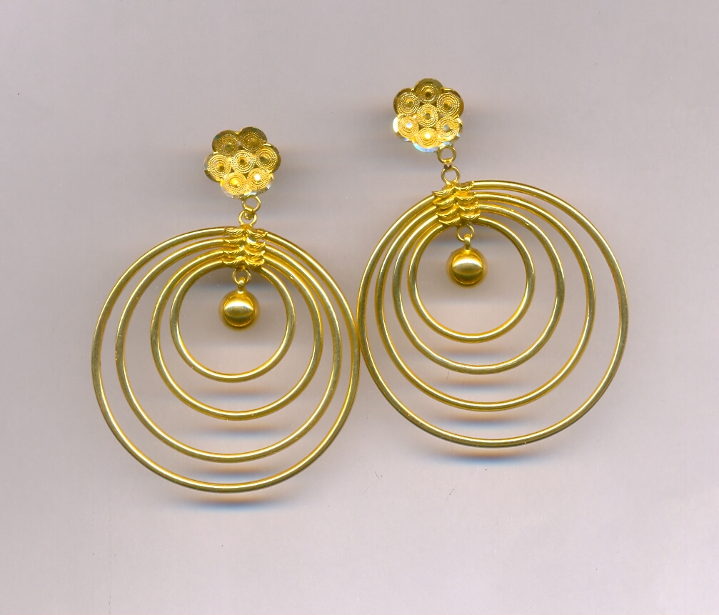 GOLD EARRING PLAIN EXCLUSIVE