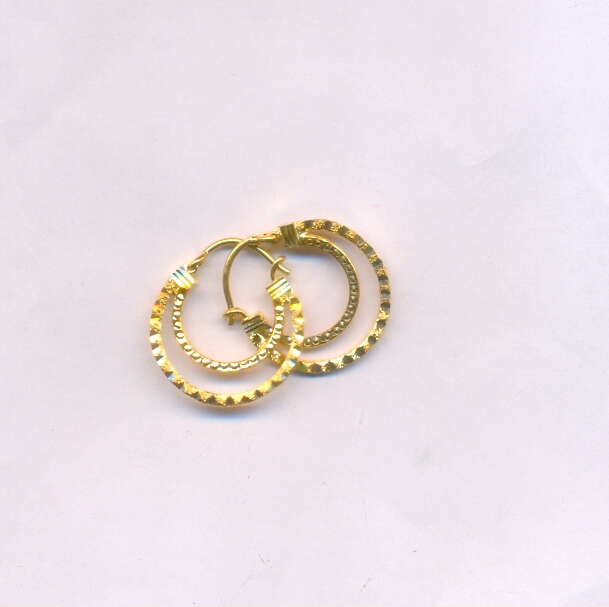 GOLD EARRING PLAIN EXCLUSIVE