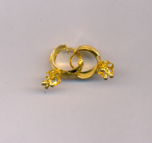 GOLD EARRING PLAIN EXCLUSIVE