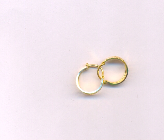 GOLD EARRING PLAIN EXCLUSIVE