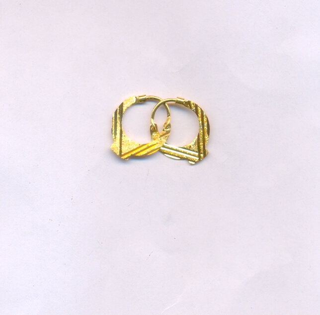 GOLD EARRING PLAIN EXCLUSIVE