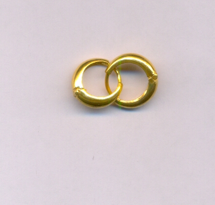 GOLD EARRING PLAIN FANCY