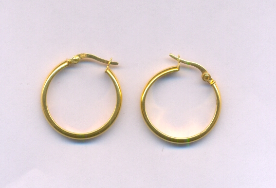 GOLD EARRING PLAIN FANCY