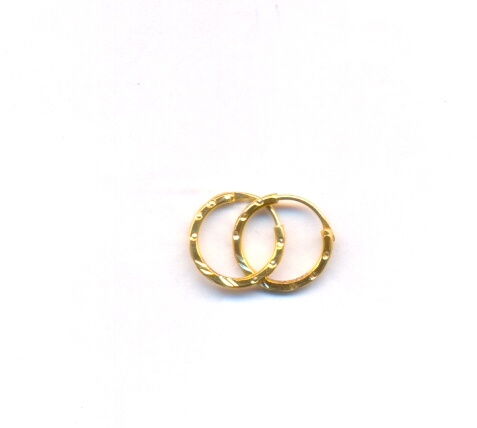 GOLD EARRING PLAIN FANCY